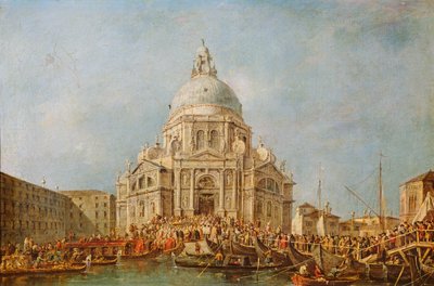 Der Doge von Venedig bei der Festa della Salute, 21. November, zur Erinnerung an das Ende der Pest von 1630 von Francesco Guardi